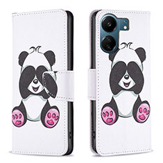 Coque Portefeuille Motif Fantaisie Livre Cuir Etui Clapet B03F pour Xiaomi Poco C65 Mixte