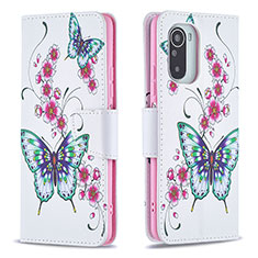 Coque Portefeuille Motif Fantaisie Livre Cuir Etui Clapet B03F pour Xiaomi Redmi K40 5G Colorful