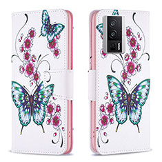 Coque Portefeuille Motif Fantaisie Livre Cuir Etui Clapet B03F pour Xiaomi Redmi K60 5G Colorful