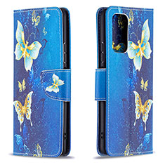 Coque Portefeuille Motif Fantaisie Livre Cuir Etui Clapet B03F pour Xiaomi Redmi Note 10 Pro Max Bleu Ciel