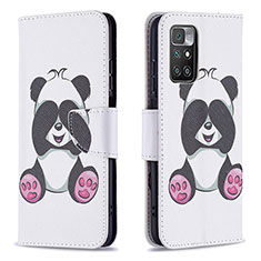 Coque Portefeuille Motif Fantaisie Livre Cuir Etui Clapet B03F pour Xiaomi Redmi Note 11 4G (2021) Blanc