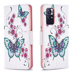 Coque Portefeuille Motif Fantaisie Livre Cuir Etui Clapet B03F pour Xiaomi Redmi Note 11S 5G Colorful