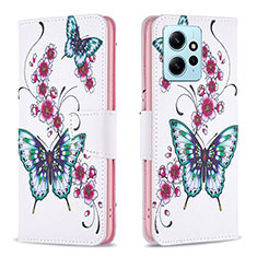 Coque Portefeuille Motif Fantaisie Livre Cuir Etui Clapet B03F pour Xiaomi Redmi Note 12 4G Colorful