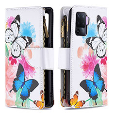 Coque Portefeuille Motif Fantaisie Livre Cuir Etui Clapet B04F pour Oppo Reno5 Lite Colorful