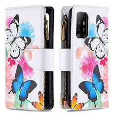 Coque Portefeuille Motif Fantaisie Livre Cuir Etui Clapet B04F pour Oppo Reno5 Z 5G Colorful