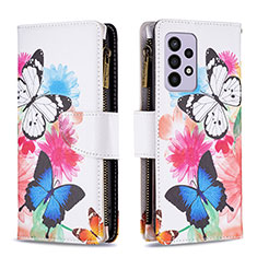 Coque Portefeuille Motif Fantaisie Livre Cuir Etui Clapet B04F pour Samsung Galaxy A33 5G Colorful