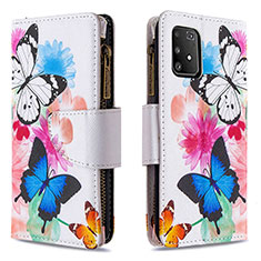 Coque Portefeuille Motif Fantaisie Livre Cuir Etui Clapet B04F pour Samsung Galaxy M80S Colorful