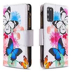 Coque Portefeuille Motif Fantaisie Livre Cuir Etui Clapet B04F pour Samsung Galaxy S20 Colorful