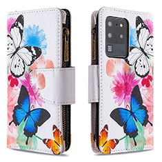 Coque Portefeuille Motif Fantaisie Livre Cuir Etui Clapet B04F pour Samsung Galaxy S20 Ultra 5G Colorful