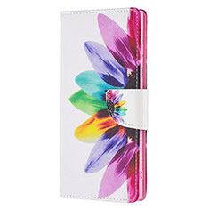 Coque Portefeuille Motif Fantaisie Livre Cuir Etui Clapet B04F pour Samsung Galaxy S22 Ultra 5G Colorful