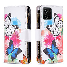 Coque Portefeuille Motif Fantaisie Livre Cuir Etui Clapet B04F pour Vivo iQOO U5x Colorful