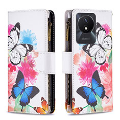 Coque Portefeuille Motif Fantaisie Livre Cuir Etui Clapet B04F pour Vivo Y02A Colorful