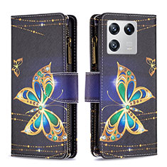 Coque Portefeuille Motif Fantaisie Livre Cuir Etui Clapet B04F pour Xiaomi Mi 13 Pro 5G Noir