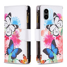 Coque Portefeuille Motif Fantaisie Livre Cuir Etui Clapet B04F pour Xiaomi Poco C51 Colorful