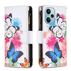 Coque Portefeuille Motif Fantaisie Livre Cuir Etui Clapet B04F pour Xiaomi Poco F5 5G Colorful