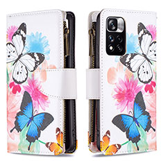 Coque Portefeuille Motif Fantaisie Livre Cuir Etui Clapet B04F pour Xiaomi Poco X4 NFC Colorful