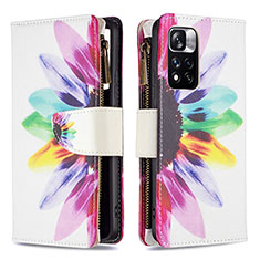 Coque Portefeuille Motif Fantaisie Livre Cuir Etui Clapet B04F pour Xiaomi Poco X4 NFC Mixte