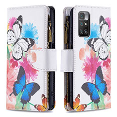 Coque Portefeuille Motif Fantaisie Livre Cuir Etui Clapet B04F pour Xiaomi Redmi 10 (2022) Colorful