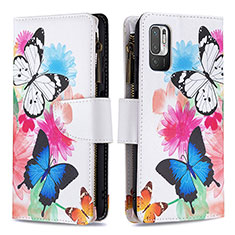 Coque Portefeuille Motif Fantaisie Livre Cuir Etui Clapet B04F pour Xiaomi Redmi Note 10 5G Colorful