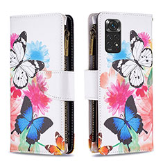 Coque Portefeuille Motif Fantaisie Livre Cuir Etui Clapet B04F pour Xiaomi Redmi Note 11 4G (2022) Colorful