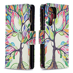 Coque Portefeuille Motif Fantaisie Livre Cuir Etui Clapet B05F pour Samsung Galaxy S22 Ultra 5G Mixte