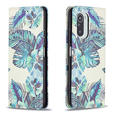 Coque Portefeuille Motif Fantaisie Livre Cuir Etui Clapet B05F pour Xiaomi Mi 11i 5G Vert