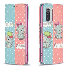 Coque Portefeuille Motif Fantaisie Livre Cuir Etui Clapet B05F pour Xiaomi Mi 11X Pro 5G Rose