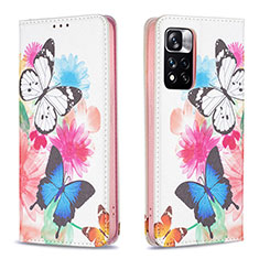 Coque Portefeuille Motif Fantaisie Livre Cuir Etui Clapet B05F pour Xiaomi Poco X4 NFC Colorful