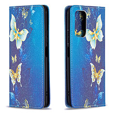 Coque Portefeuille Motif Fantaisie Livre Cuir Etui Clapet B05F pour Xiaomi Redmi Note 10 Pro Max Bleu