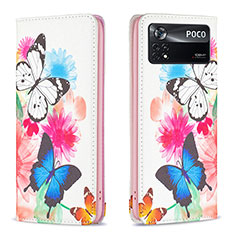 Coque Portefeuille Motif Fantaisie Livre Cuir Etui Clapet B05F pour Xiaomi Redmi Note 11E Pro 5G Colorful