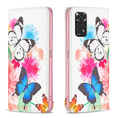 Coque Portefeuille Motif Fantaisie Livre Cuir Etui Clapet B05F pour Xiaomi Redmi Note 11S 4G Colorful