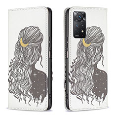 Coque Portefeuille Motif Fantaisie Livre Cuir Etui Clapet B05F pour Xiaomi Redmi Note 12 Pro 4G Noir