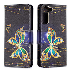 Coque Portefeuille Motif Fantaisie Livre Cuir Etui Clapet B09F pour Samsung Galaxy S23 5G Noir