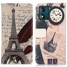 Coque Portefeuille Motif Fantaisie Livre Cuir Etui Clapet D02Y pour Motorola Moto E13 Mixte