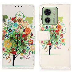 Coque Portefeuille Motif Fantaisie Livre Cuir Etui Clapet D02Y pour Motorola Moto Edge 40 5G Vert