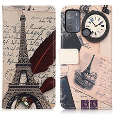 Coque Portefeuille Motif Fantaisie Livre Cuir Etui Clapet D02Y pour Motorola Moto G50 Gris