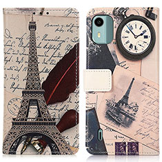 Coque Portefeuille Motif Fantaisie Livre Cuir Etui Clapet D02Y pour Nokia C12 Pro Mixte