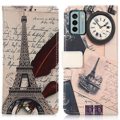 Coque Portefeuille Motif Fantaisie Livre Cuir Etui Clapet D02Y pour Nokia G22 Mixte