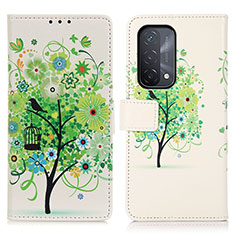 Coque Portefeuille Motif Fantaisie Livre Cuir Etui Clapet D02Y pour OnePlus Nord N200 5G Vert