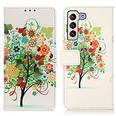 Coque Portefeuille Motif Fantaisie Livre Cuir Etui Clapet D02Y pour Samsung Galaxy S22 Plus 5G Mixte