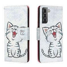 Coque Portefeuille Motif Fantaisie Livre Cuir Etui Clapet H01X pour Samsung Galaxy S22 Plus 5G Mixte