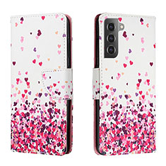 Coque Portefeuille Motif Fantaisie Livre Cuir Etui Clapet H01X pour Samsung Galaxy S23 Plus 5G Violet Clair