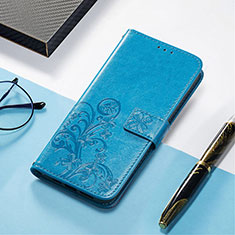 Coque Portefeuille Motif Fantaisie Livre Cuir Etui Clapet H04 pour Apple iPhone 14 Plus Bleu