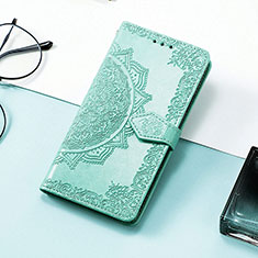 Coque Portefeuille Motif Fantaisie Livre Cuir Etui Clapet H05 pour Apple iPhone 16 Pro Max Vert