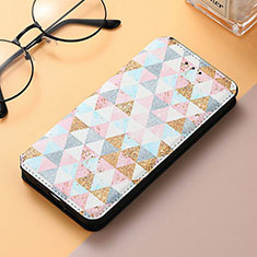 Coque Portefeuille Motif Fantaisie Livre Cuir Etui Clapet H09 pour Apple iPhone 13 Pro Max Blanc