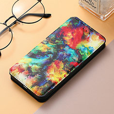 Coque Portefeuille Motif Fantaisie Livre Cuir Etui Clapet H09 pour Apple iPhone 14 Pro Colorful