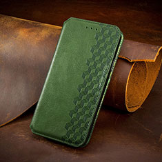 Coque Portefeuille Motif Fantaisie Livre Cuir Etui Clapet H14 pour Apple iPhone 14 Pro Vert