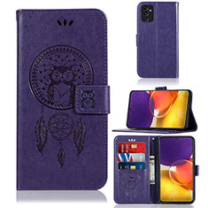 Coque Portefeuille Motif Fantaisie Livre Cuir Etui Clapet JX1 pour Samsung Galaxy A05s Violet