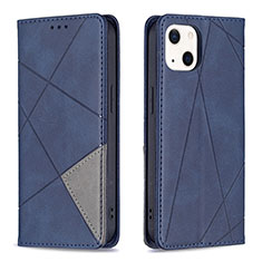 Coque Portefeuille Motif Fantaisie Livre Cuir Etui Clapet L04 pour Apple iPhone 13 Mini Bleu