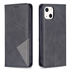 Coque Portefeuille Motif Fantaisie Livre Cuir Etui Clapet L04 pour Apple iPhone 13 Mini Noir